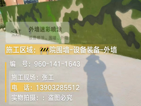 门头沟 迷彩漆喷涂价格（按平方米计费）